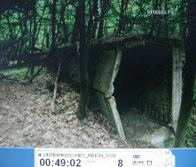 Chemiefabrik Falkenhagen 14, Eingang zu
                          einem halbunterirdischen Gang