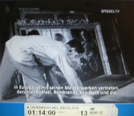 Salzbergwerk Kaiseroda 07: Film,
                          gestohlene Bilder (Raubkunst) 02