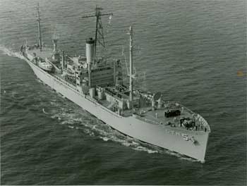 USS Liberty vor dem
                        Angriff vom 8.6.1967