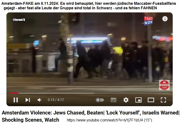 Amsterdam-FAKE am
                  6.11.2024: Die J�ger sind alle in dunklen
                  Kampfanz�gen, und dann rennen ein paar los +es fehlen
                  FAHNEN