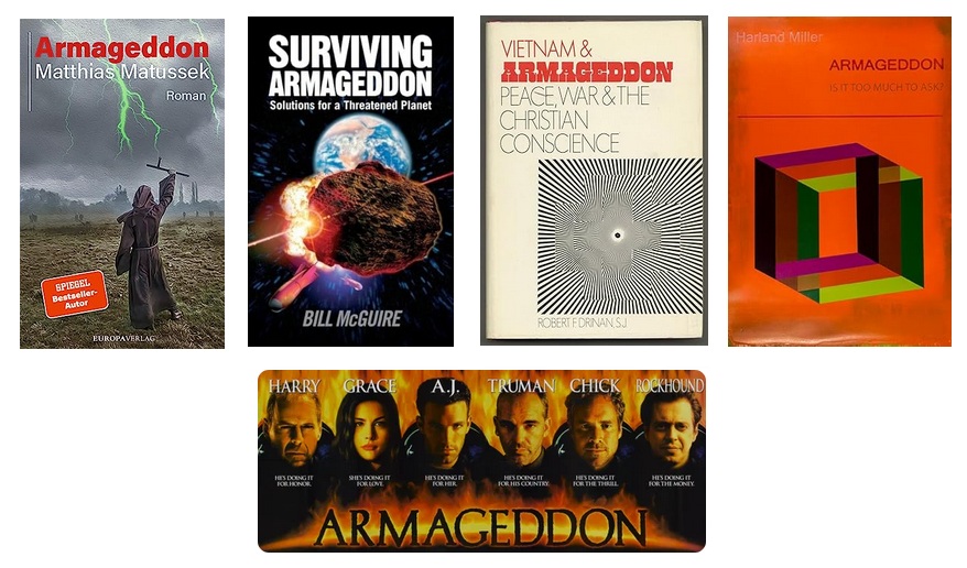 Books and movies about
                    ARMAGEDDON