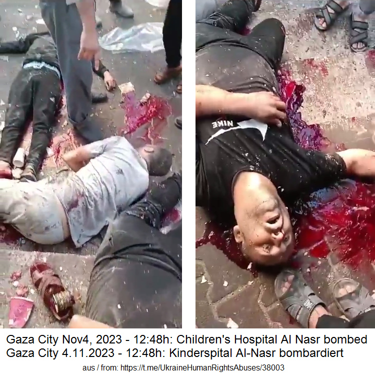 die kriminelle Nazi-IL-Armee bombardiert ein Kinderspital, wo sich Flüchtlinge aufhalten die kriminelle Nazi-IL-Armee bombardiert ein Kinderspital, wo sich Flüchtlinge aufhalten