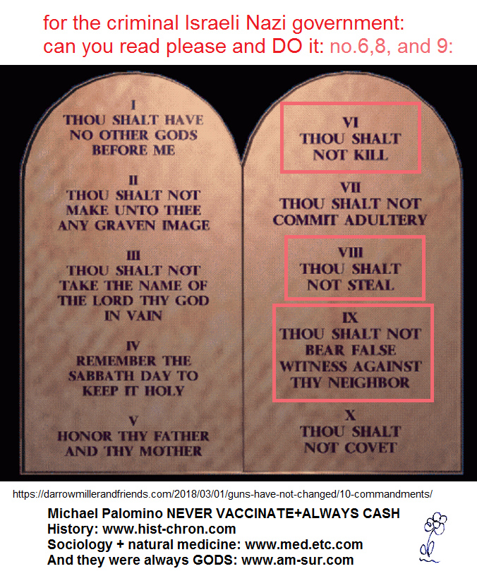 fulfill the
                commandments 6,8, and 9 please as it's written in YOUR
                Thora