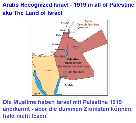 The map of the Mandate of 1919 with Palestine,
Israel and Jordan together The map of the
Mandate of 1919 with Palestine, Israel and Jordan
together