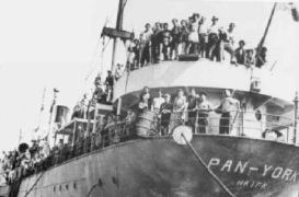 Ship Pan-York with Jewish passengers