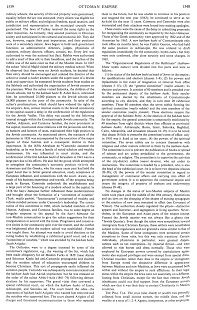 Encyclopaedia Judaica 1971: Ottoman
                          Empire, vol. 16, col. 1539-1540