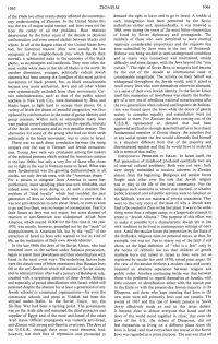 Encyclopaedia Judaica (1971): Zionism, vol.
                        16, col. 1063-1064