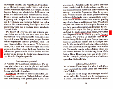 Herzl: Der Judenstaat, Seite 38-39 Herzl: Der Judenstaat, Seite 38-39