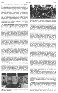 Encyclopaedia Judaica (1971): Zionism, vol.
                      16, col. 1105-1106