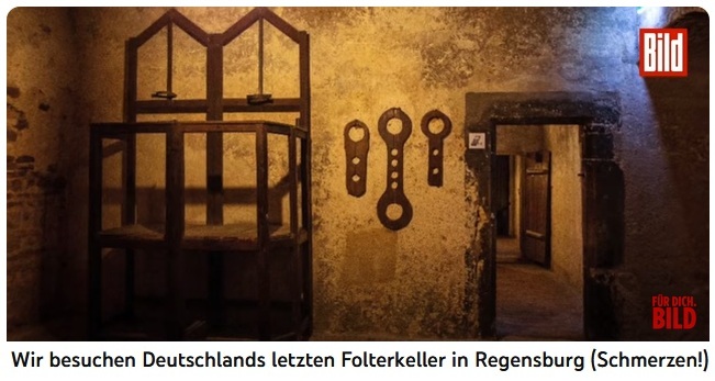 Folterkeller
                    Regensburg (Bayern) im Rathauskeller: Halsgeigen
