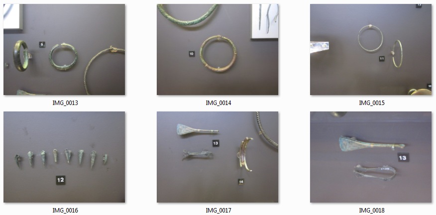 Objekte aus der
                    Bronzezeit bei den Germanen, Germanisches Museum
                    K�ln 2014