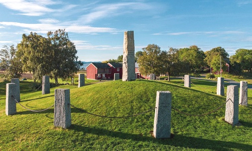 Norway: Union Square (Thing Square)
                    with red houses