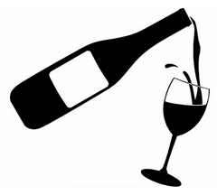 Kr.
                    Alkohol mit Wein und Weinglas