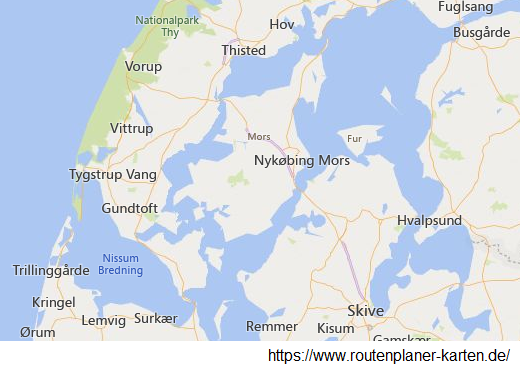 Karte 9: Insel Mors� / Mors� / Mors