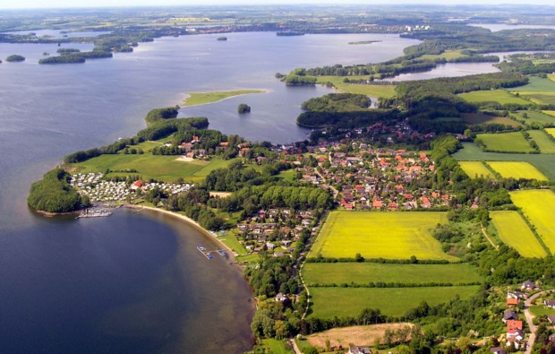 Bosau, Luftaufnahme am Pl�hnersee