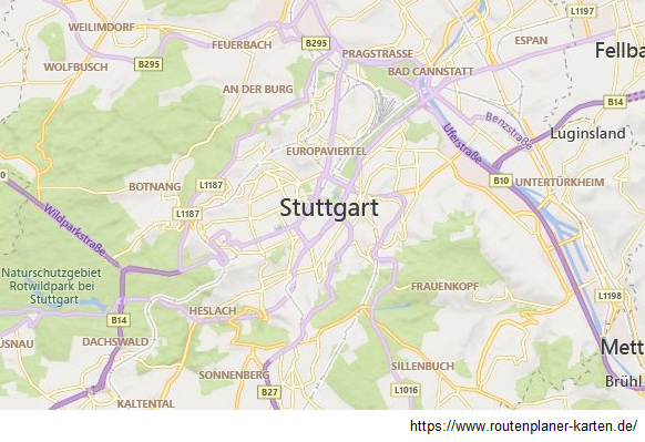 Map
                    with Stuttgart and Cannstatt