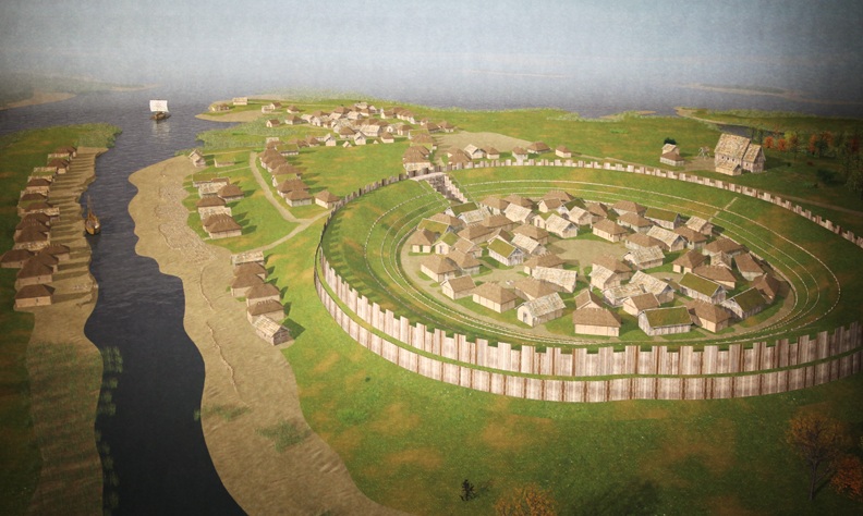 Jesus-Fantasie-Hammaburg im 9.Jh., Malerei