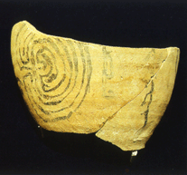 �ltestes, datierbares Labyrinth auf einer
                          syrischen Cheramik