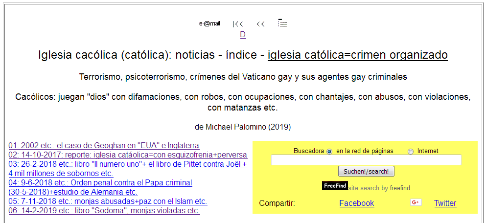 Titel Katholikenscheisse Meldungen Katholische
                    Kirche ist organisiertes Verbrechen