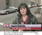 Woman reporter Laura Clarizio (The Ten O'Clock
              News)
