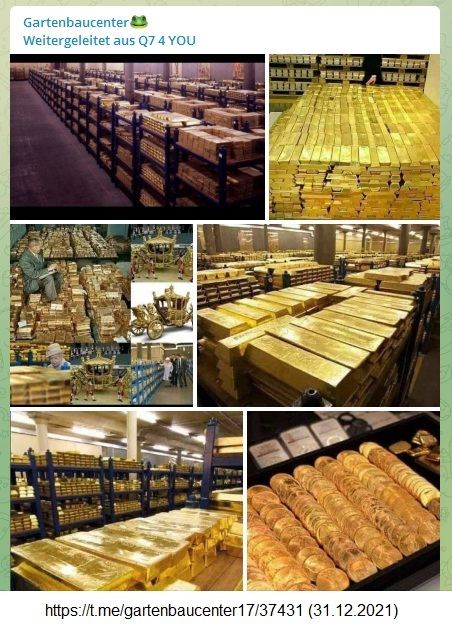 31.12.2021: Das Gold vom Vatikan:
                Goldm�rchen oder Tatsache?
