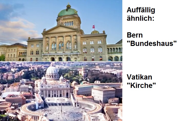 BERN-VATIKAN am
                                          20.1.2025: starke
                                          �hnlichkeiten der Geb�ude
                                          Bundeshaus und Vatikankirche