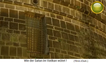 Die Fenster der Vatikanbank am Turm
                sind vergittert