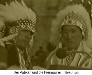 Religionstreffen von Assisi am 27. Oktober
                      1986, zwei Ureinwohner aus den "USA"
