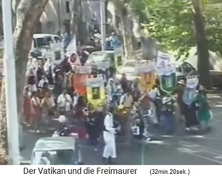 Marsch auf Rom der rassistischen
                    Pius-Priesterbruderschaft im August 2000 01