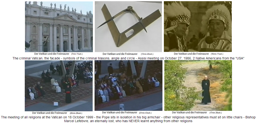 Religion
                    meetings at Vatican of 1986 and 1999 - official
                    equality of all religions