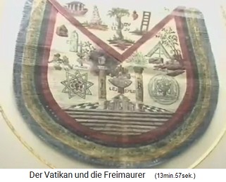 Masonic symbols on a shield or carpet