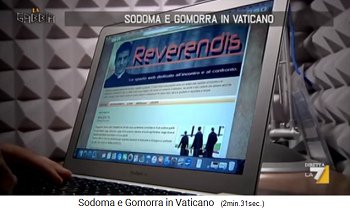 Homo gay chat web site
                "Reverendis" in Rome, specially designed for
                gay and infertile Vatican priests