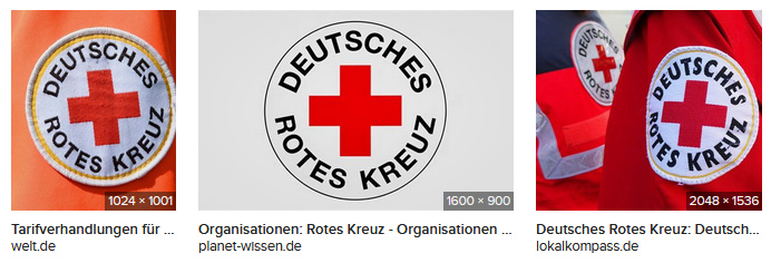 Simple cross with 4 equal arms: Red Cross