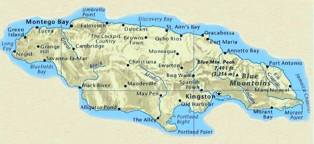 Jamaica /
                      Jamaika : Bucht Santa Gloria, dann
                      Sankt-Anna-Bucht / Saint Ann's Bay / Saint Anns
                      Bay, von Kolumbus bahia / bah�a Santa Gloria
                      genannt