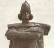 Gaspar Corte de Real, Statue auf
                            Neufundland Newfoundland, Portrait