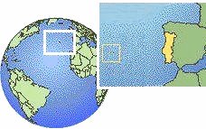 Azores Azoren Position Karte map mapa