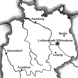 Karte mit der Position von
                          Wittenberg