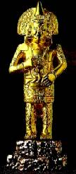 Quetzalcoatl, Statuette in
                        Gold