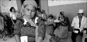 Tlaxcala, Frau der Ureinwohner