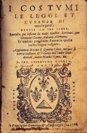 Johannes Boemus 1520 Aufkl�rung �ber
                          Indios ; Costumi le leggi et l'usanze di tutte
                          le genti / Rechte und Gebr�uche aller V�lker ;
                          V�kerkunde / Anthropologie / antropologia /
                          antropology