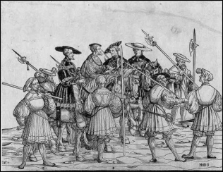 Karl V., Einzug zur Kaiserkr�nung 1530,
                        Reichstag Augsburg