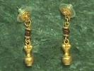 Golden earrings of Quimbaya 01