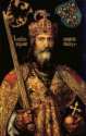 Crowning of the emperor of Charles V: portrait by
                  Albert D�rer