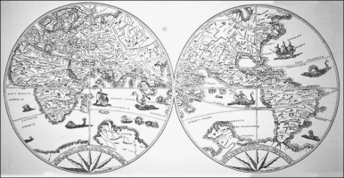 1535: world map / globe of Nancy
