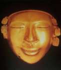 Gold mask of Quimbaya
