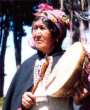 Mapuche chief on the drum