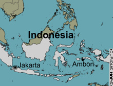 Position der Insel
              Ambon / Amboina, Indonesien ; Karte / mapa / map / carte /
              terkep, t�rk�p / kart