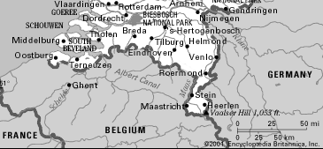 Karte mit der Position von
                          Breda