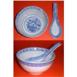 Chinaporzellan: Suppentasse und
                          Suppenl�ffel