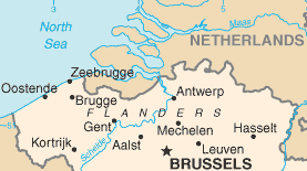 Position von Oostende
            / Ostende, Belgien